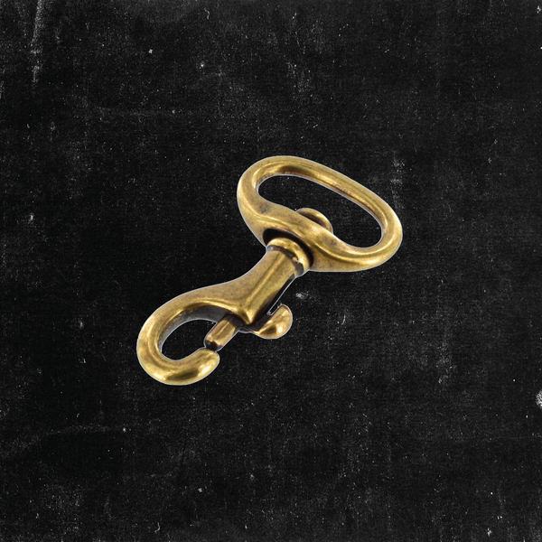 Mini Swivel Bolt Snap Antique Brass 3/4"