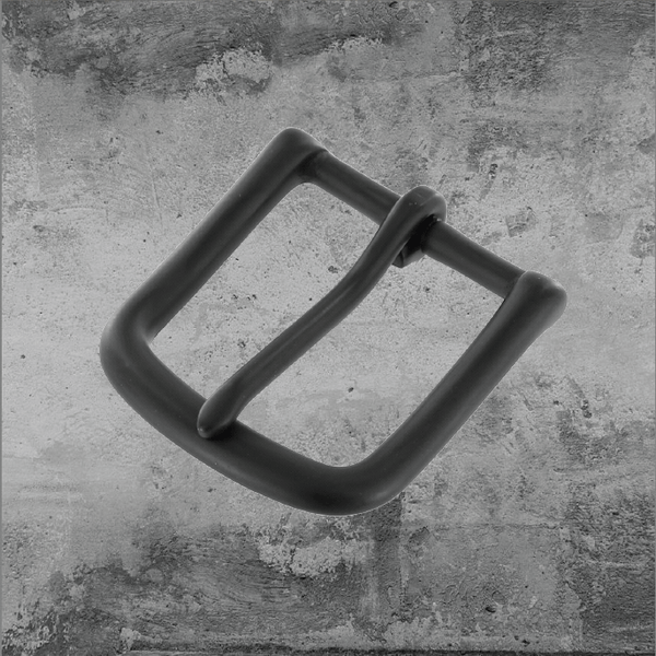 Heel Bar Buckle Black Matte 1 1/4"