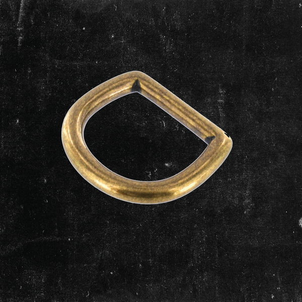 Bow D-Ring Antique Brass 1"