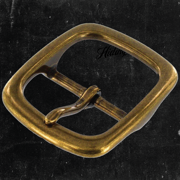 Center Bar Buckle Antique Brass 1 1/2"