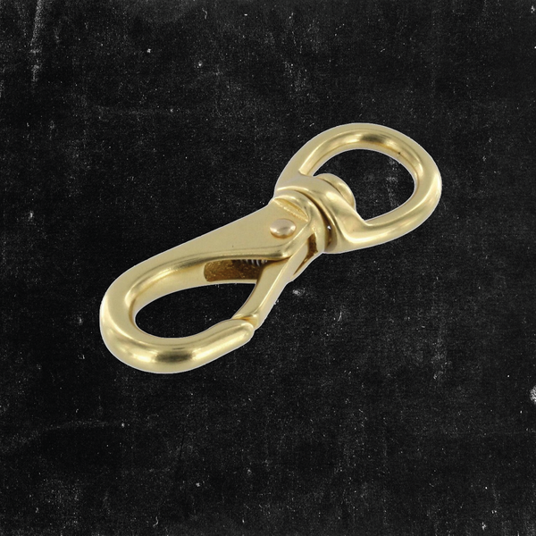 Swivel Snap Solid Brass 7/16"