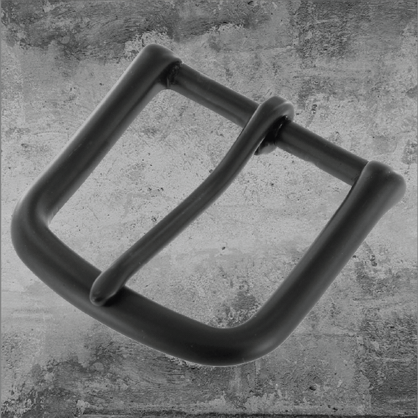 Heel Bar Buckle Black Matte 1 1/2"