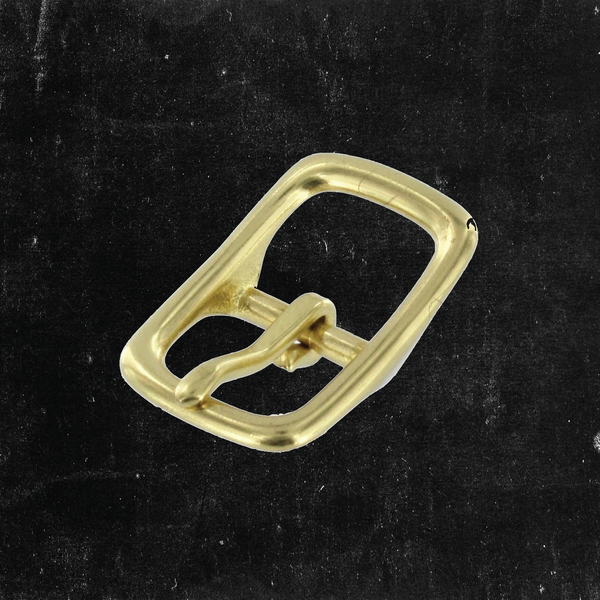 Center Bar Buckle Solid Brass 3/4"