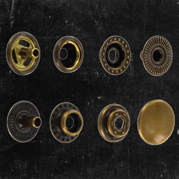 Line 20 Snap Button Antique Brass (100pc)