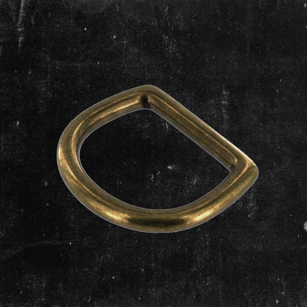 Bow D-Ring Antique Brass 1 1/4"