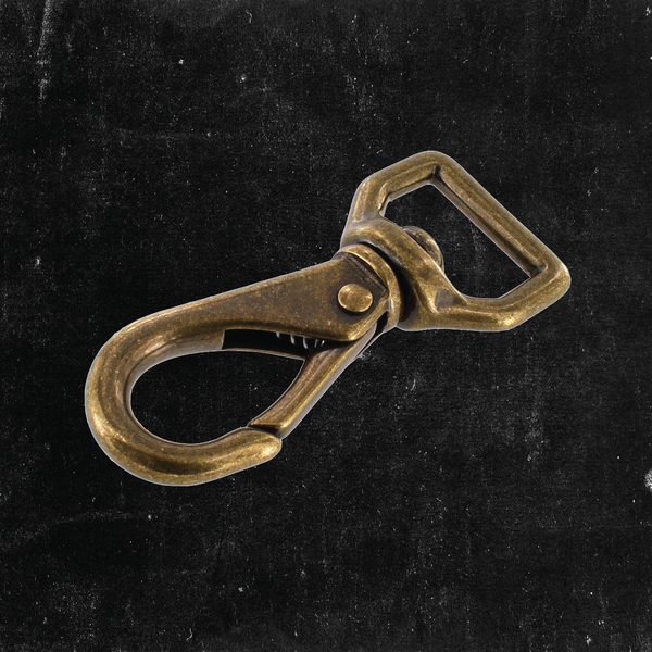 Swivel Lever Snap Antique Brass 3/4"