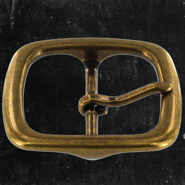 Center Bar Buckle Antique Brass 1 1/2"