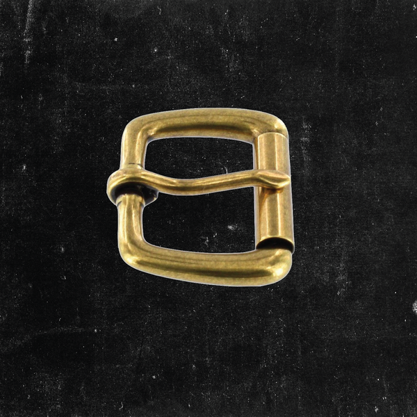 Roller/Heel Bar Buckle Antique Brass 1"