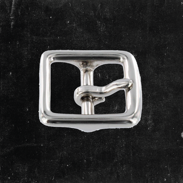 Center Bar Buckle Nickel Plated 1"