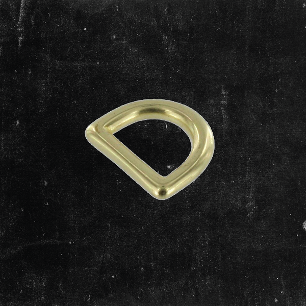 D-Ring Solid Brass 1/2"