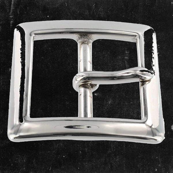 Center Bar Buckle Nickel Plated 1 1/2"