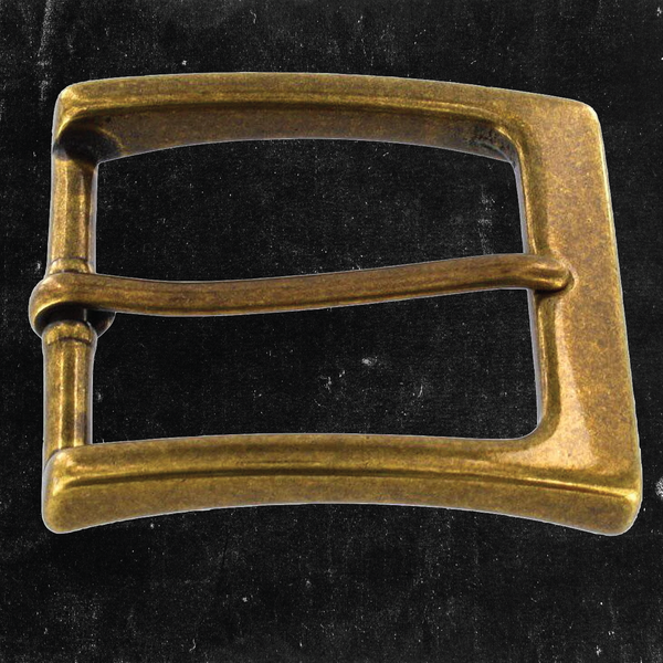 Heel Bar Buckle Antique Brass 1 1/2"