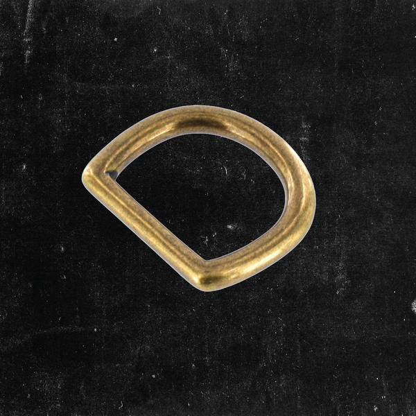 Bow D-Ring Antique Brass 1"