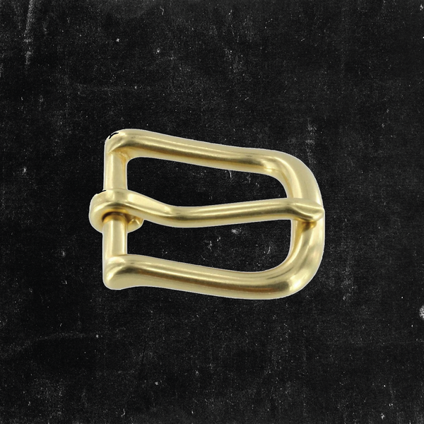 Heel Bar Buckle Solid Brass 1"