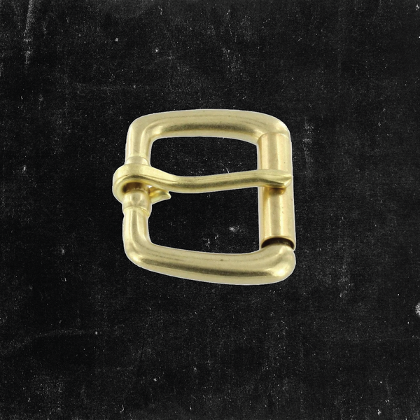 Roller/Heel Bar Buckle Solid Brass 1"