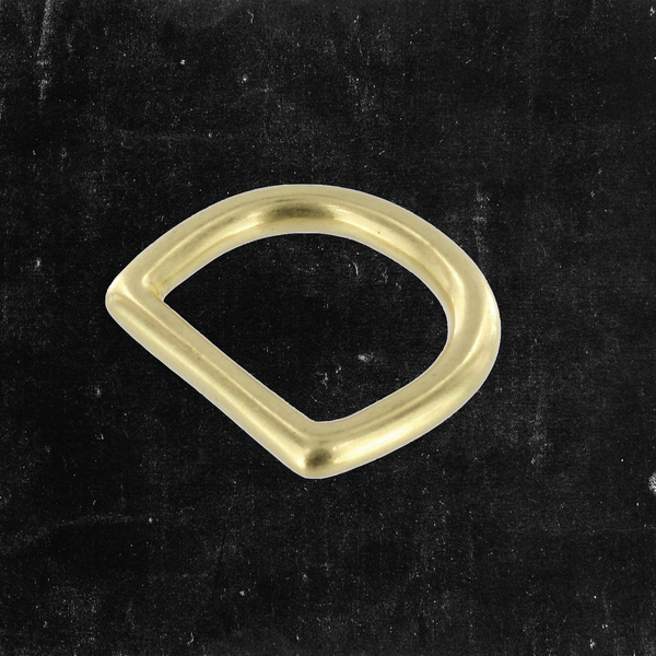 Bow D-Ring Solid Brass 1"