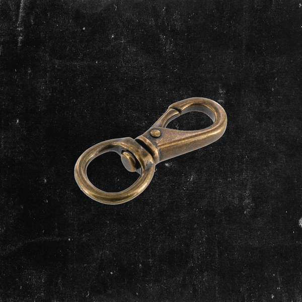 Swivel Lever Snap Antique Brass 1/2"