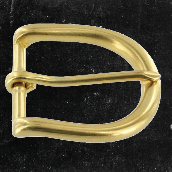 Heel Bar Buckle Solid Brass 1 1/2"