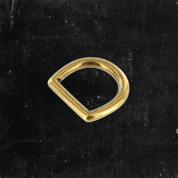 Bow D-Ring Antique Brass 3/4"
