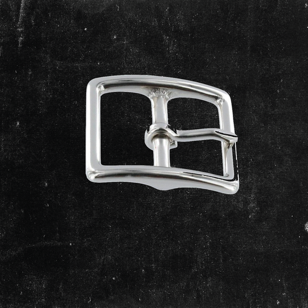 Center Bar Buckle Nickel Plated 1"