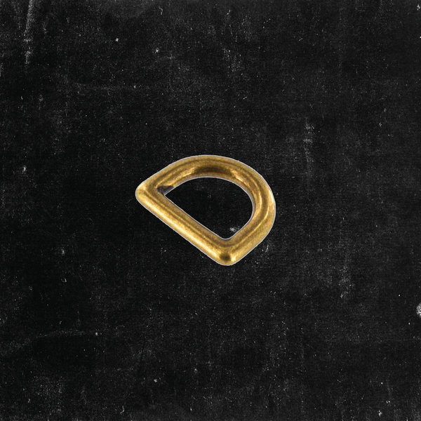 D-Ring Antique Brass 1/2"