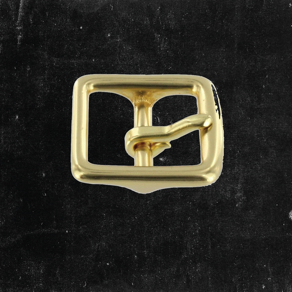 Center Bar Buckle Solid Brass 1"