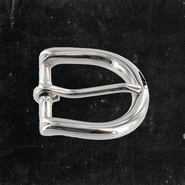 Heel Bar Buckle Nickel Plated 1"