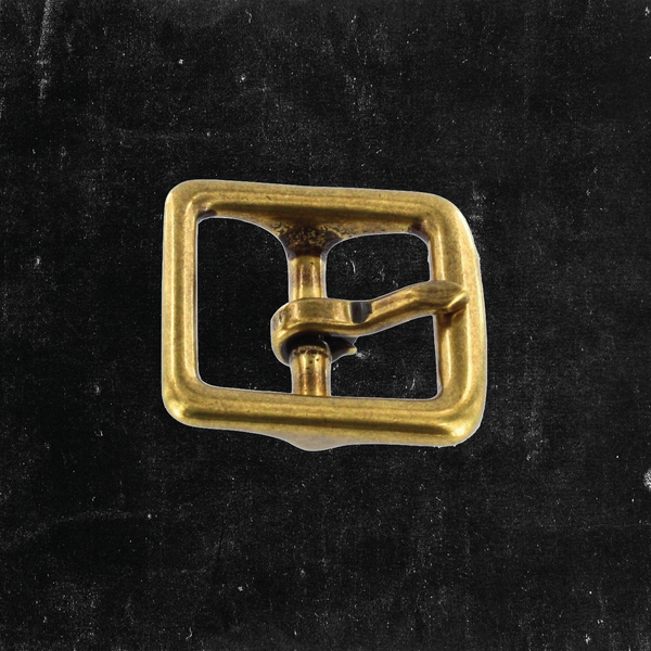 Center Bar Buckle Antique Brass 1"