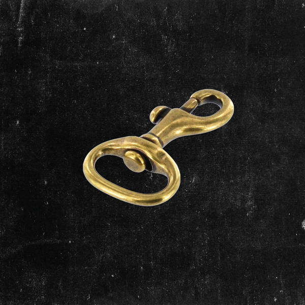 Mini Swivel Bolt Snap Antique Brass 3/4"