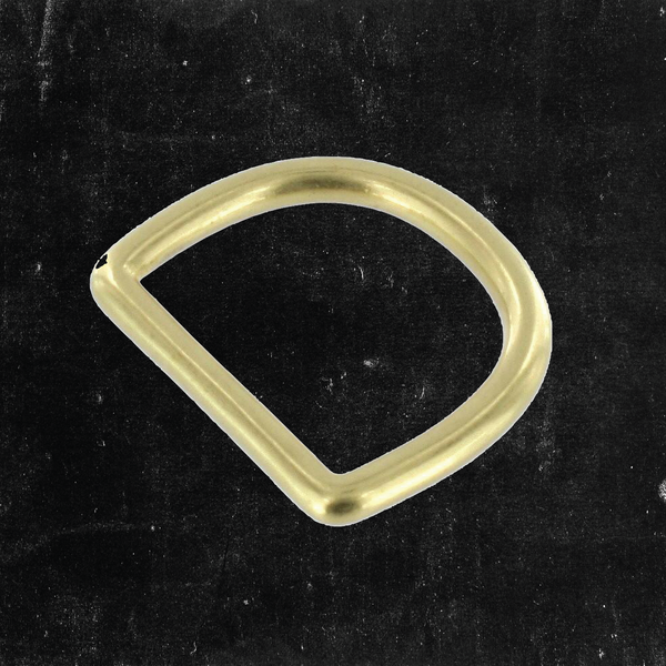 D-Ring Solid Brass 1"