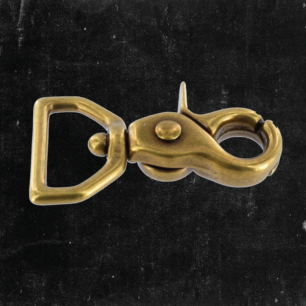 Trigger Snap Antique Brass 1"