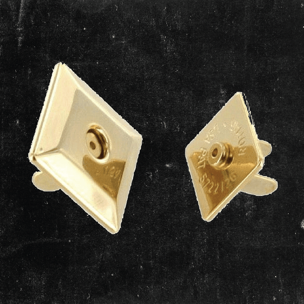 Magnetic Snap - Square Beveled 18mm Gold Plated