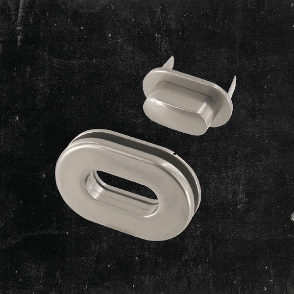 Magnetic Oval Closure - Nickel Plated Matte