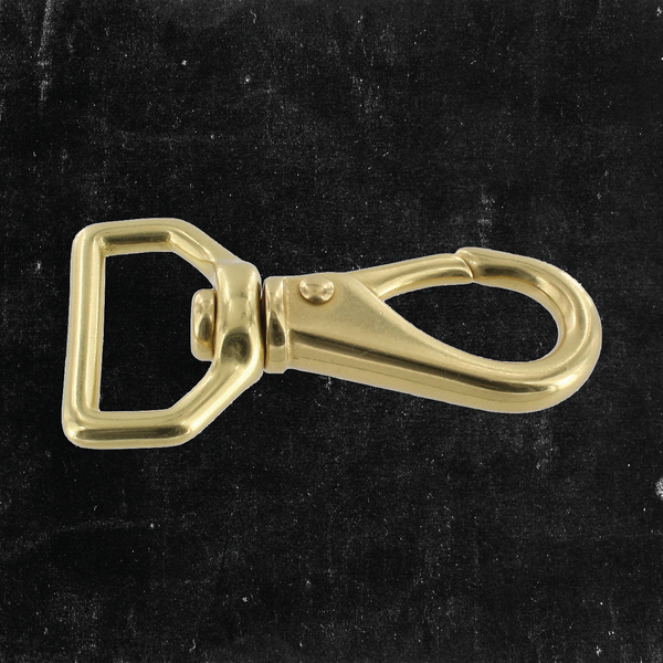 Swivel Lever Snap Solid Brass 1"