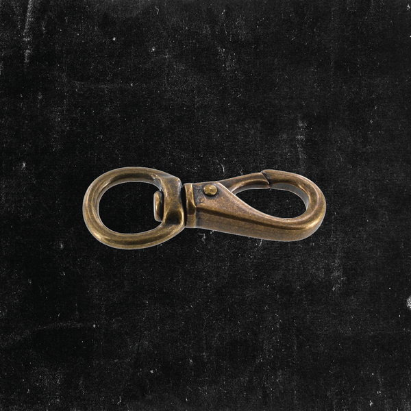 Swivel Lever Snap Antique Brass 1/2"
