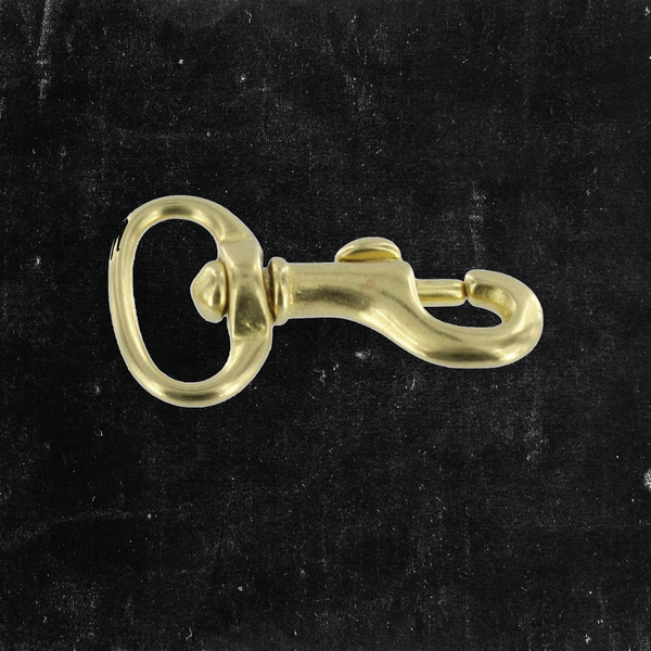Mini Swivel Bolt Snap Solid Brass 3/4"
