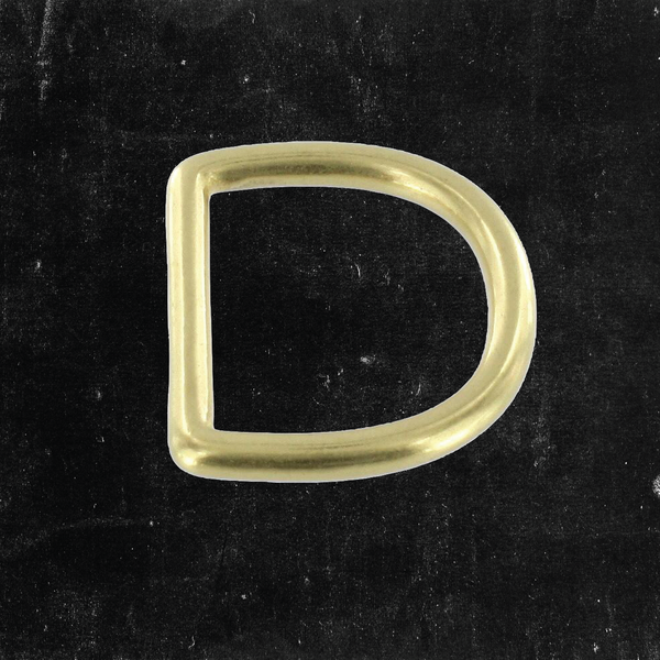 D-Ring Solid Brass 1"
