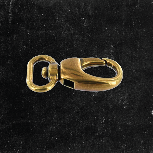 Swivel Lever Snap Antique Brass 5/8"