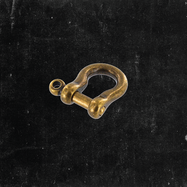 1/4" Shackle Antique Brass over Solid Brass