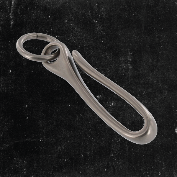 Belt Hook  2-3/4" w/3mm ring Nickel Plated Matte