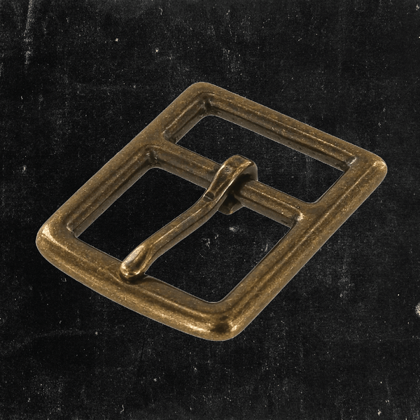Center Bar Buckle Antique Brass 1 1/4"