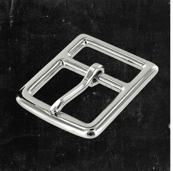 Center Bar Buckle Nickel Plated 1 1/4"