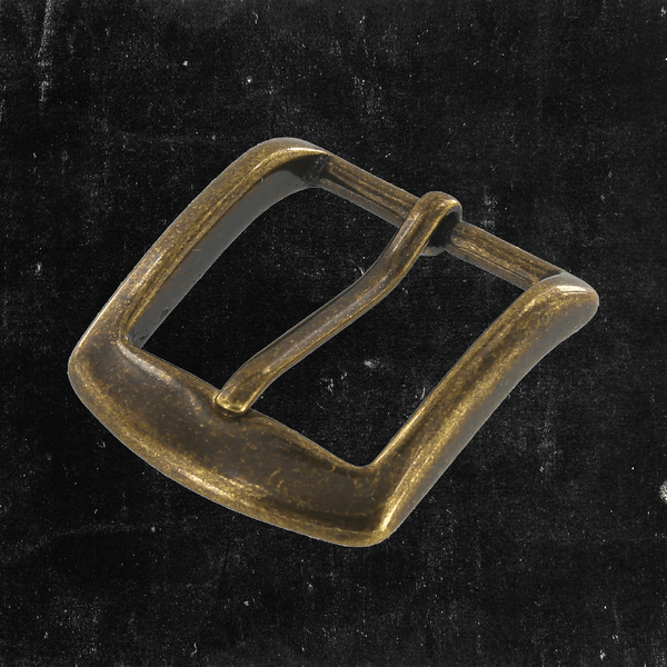 Heel Bar Buckle Antique Brass 1 1/4"