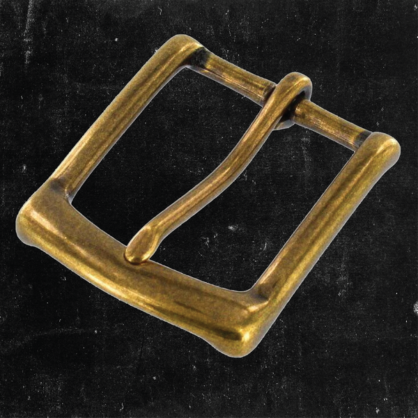 Heel Bar Buckle Antique Brass 1 1/4"