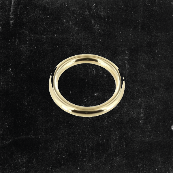 Thin O-Ring Gold Plated 1"