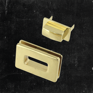 Rectangle Magnetic Closure - Brass