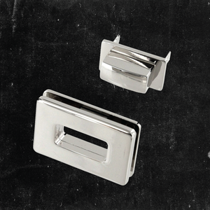 Rectangle Magnetic Closure - Nickel Plated