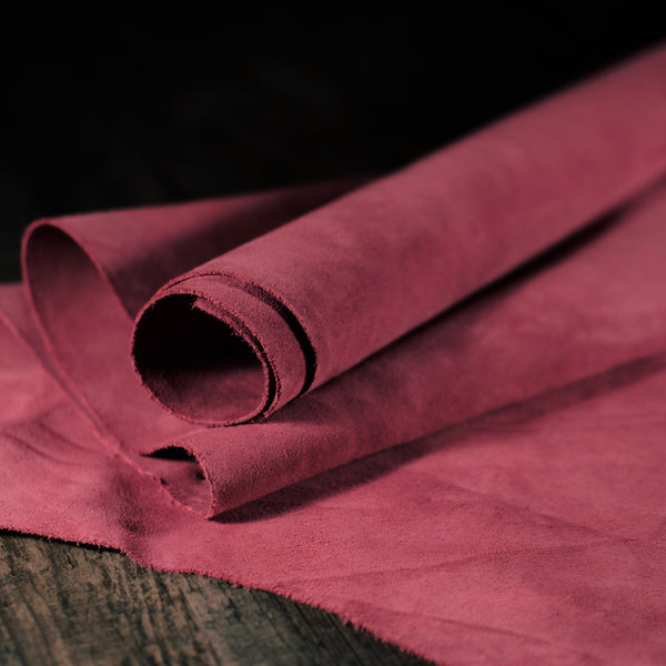 Law Tanning - Split Suede Burgundy 3-4oz