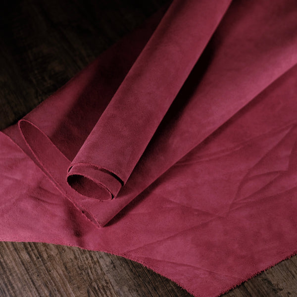 Law Tanning - Split Suede Burgundy 3-4oz