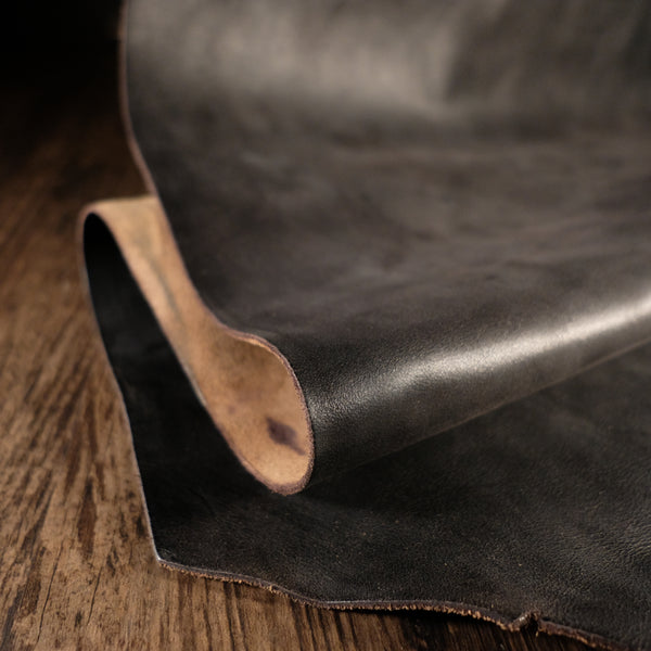Horween Leather - Tumbled Black Chromexcel 5-6oz